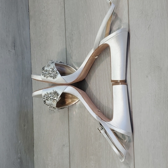 Badgley Mischka Womens Heels Sandals shoes sz 9.5 - Picture 7 of 12